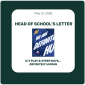 Head of School's Letter - May 22 Head of School's Letter - May 22
