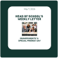 Head of School's Letter - May 7 Grandparents' & Special Friends' Day Head of School's Letter - May 7 Grandparents' & Special Friends' Day