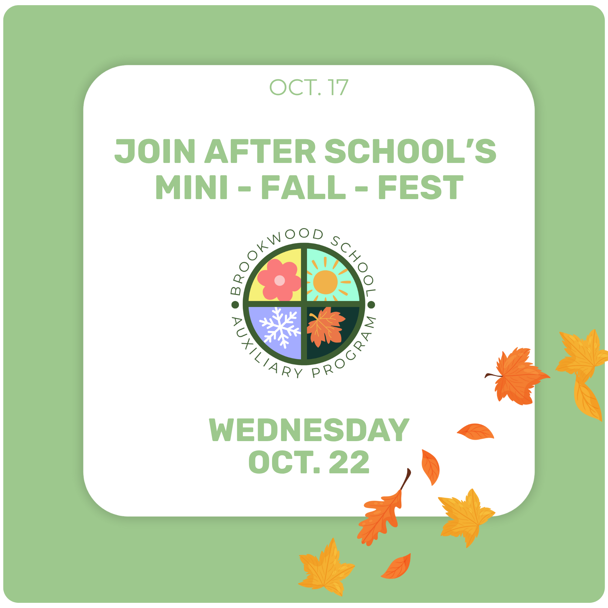 Mini Fall Fest at After School