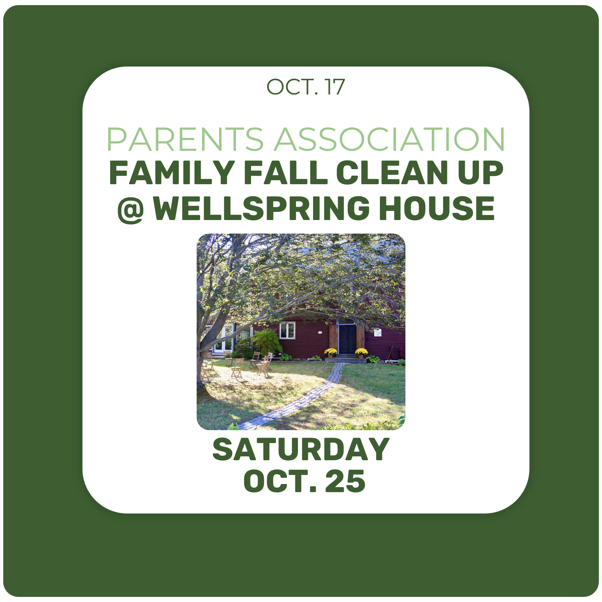 PA Family Fall Clean-Up at Wellspring House