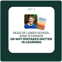 From Jane O'Connor: Why Mistakes Matter From Jane O'Connor: Why Mistakes Matter