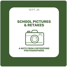 School Pictures and Retake Day - October 17