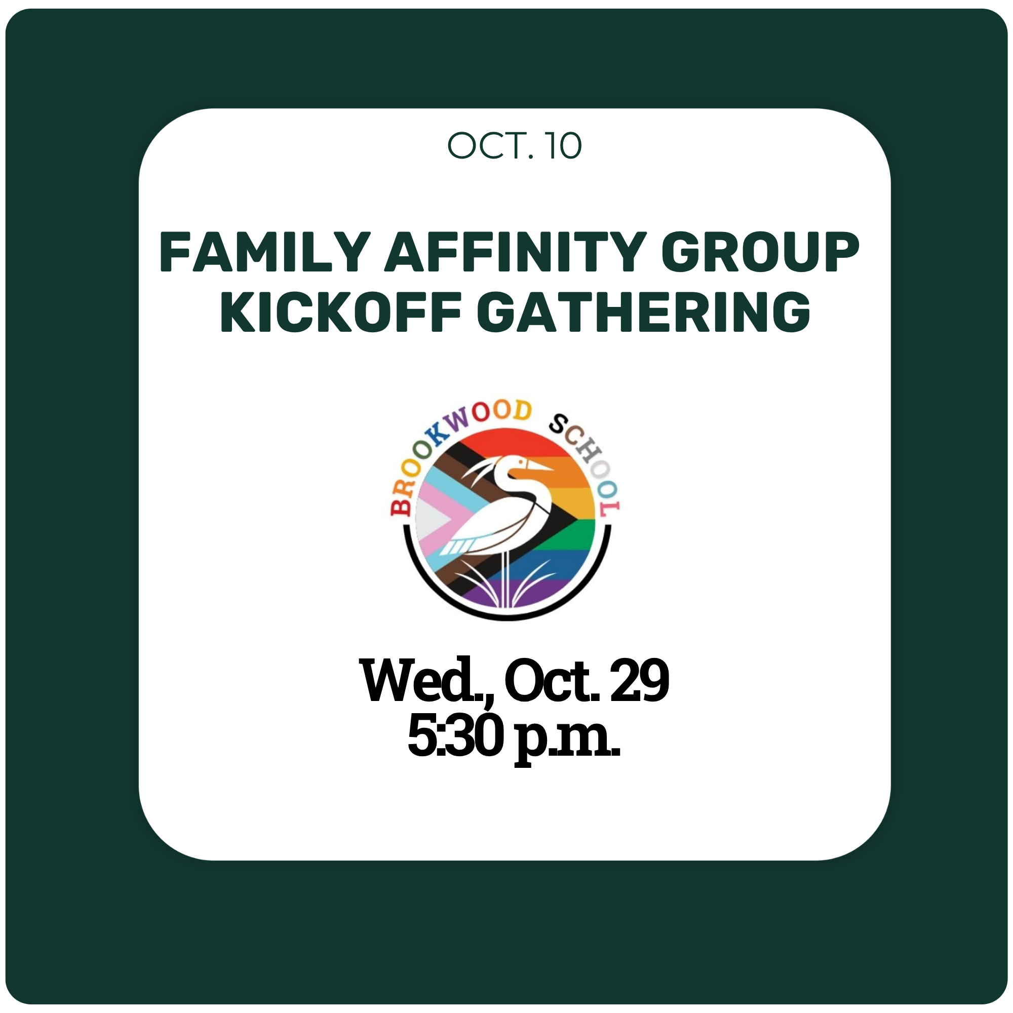 Family Affinity Group Kickoff Gathering
