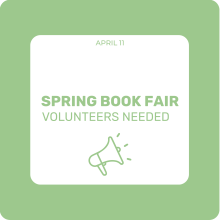 Book Fair Volunteers Needed Book Fair Volunteers Needed