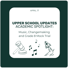 Upper School Updates - April 17 Upper School Updates - April 17