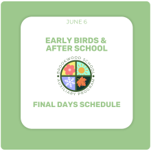 Auxiliary Updates - Final Week of After School Auxiliary Updates - Final Week of After School
