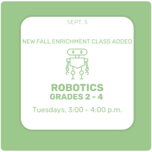 New Lower Enrichment Class Added New Lower Enrichment Class Added