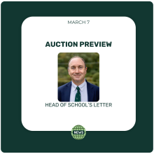 Auction Preview - Head of School's Letter, March 7 Auction Preview - Head of School's Letter, March 7