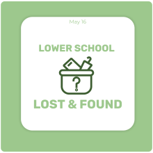 LOWER SCHOOL LOST & FOUND