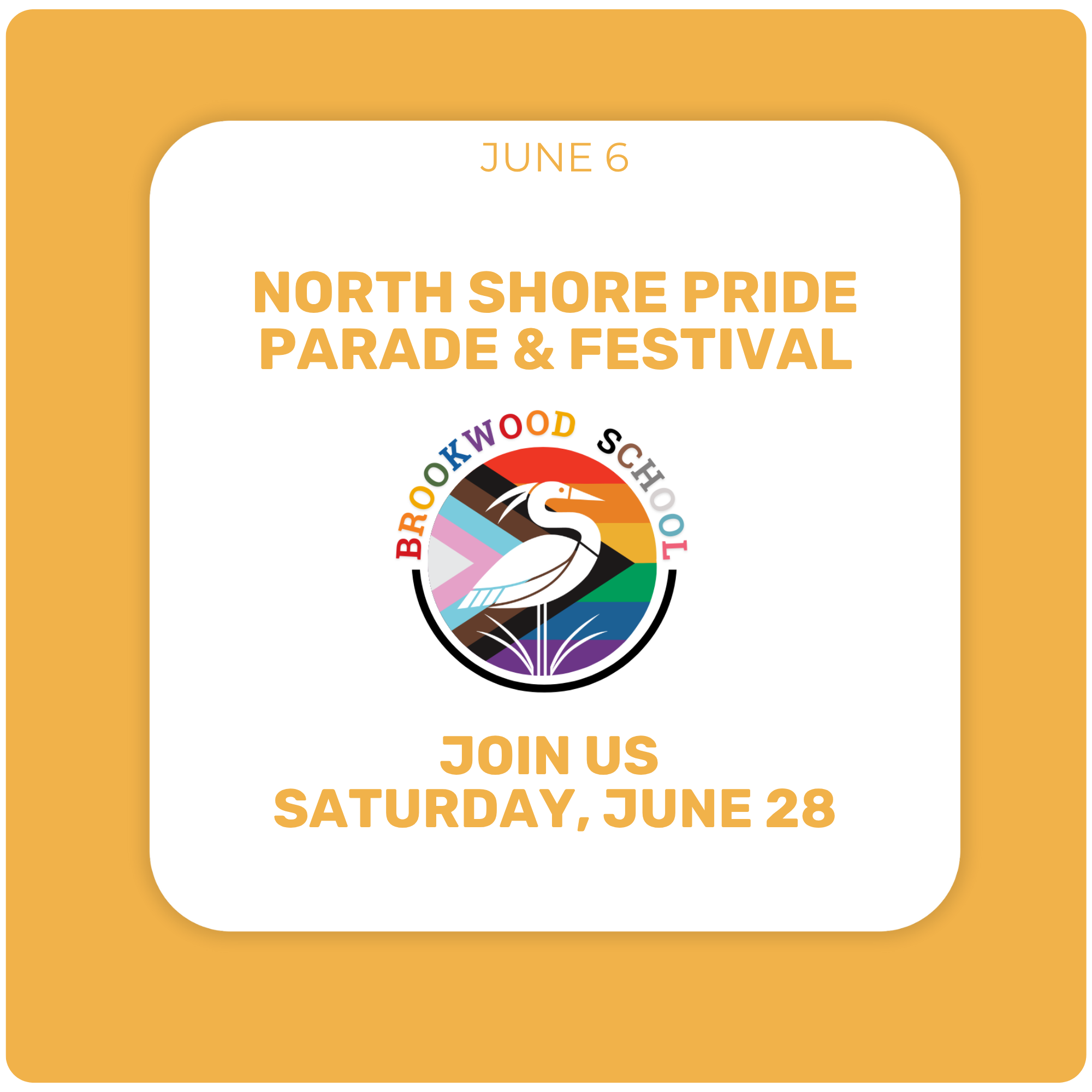 North Shore Pride Parade & Festival: Saturday, June 28, 2025