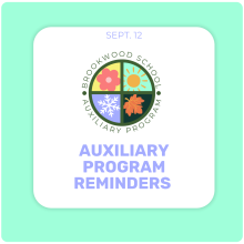 Auxiliary Program Reminders 