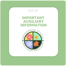 Important Start of School Auxiliary Information Important Start of School Auxiliary Information