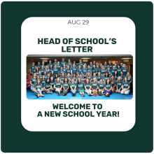 Head of School's Letter - August 29 - Behind the Scenes, Preparing for a New School Year Head of School's Letter - August 29 - Behind the Scenes, Preparing for a New School Year
