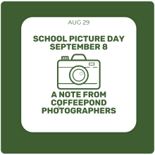 School Picture Day 2025 - a note from Coffeepond Photography