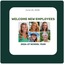 Additional Staffing Updates for the 2026–27 School Year