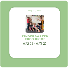 Kindergarten Food Drive for Open Door Food Pantry Kindergarten Food Drive for Open Door Food Pantry