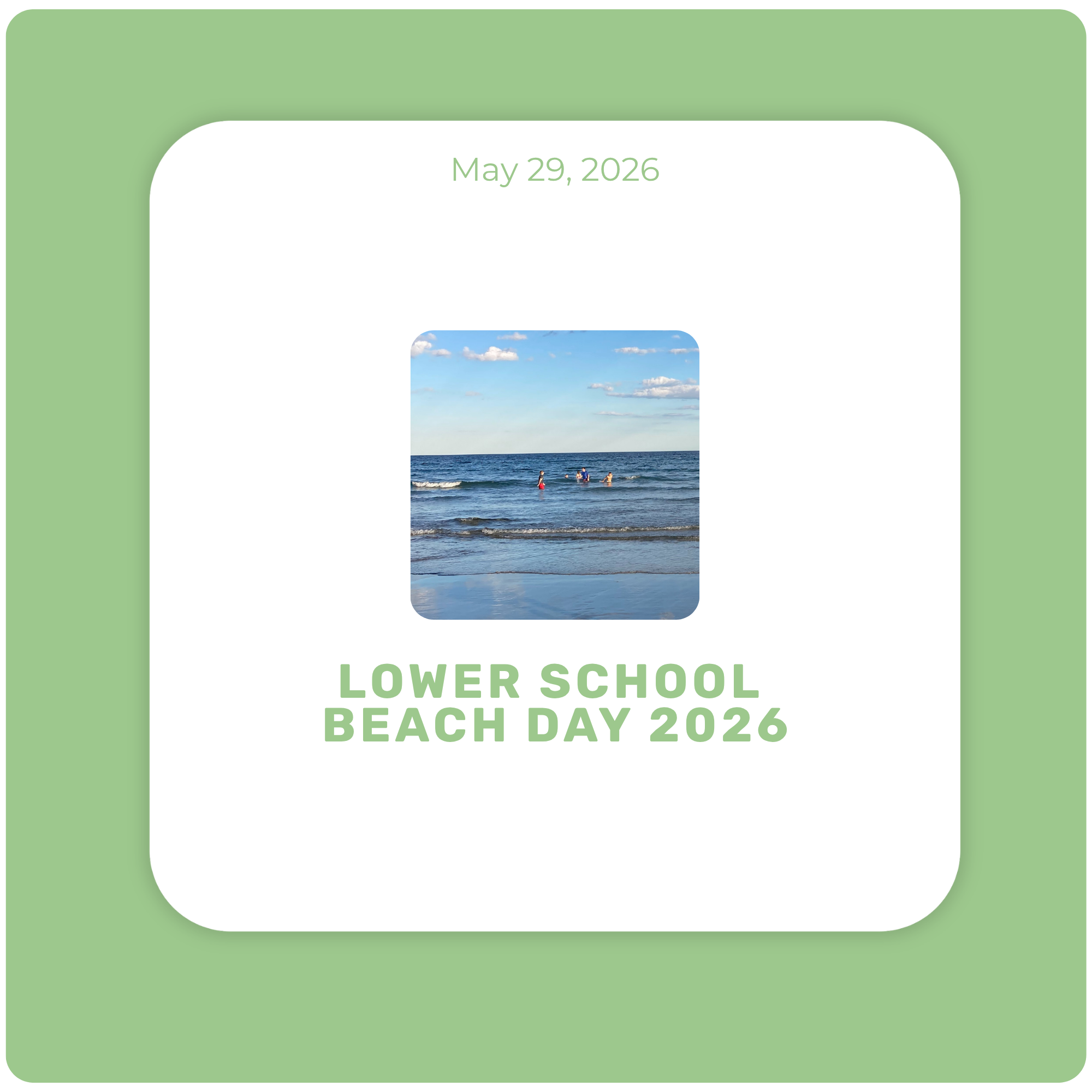 Lower School Beach Day 2026 Lower School Beach Day 2026