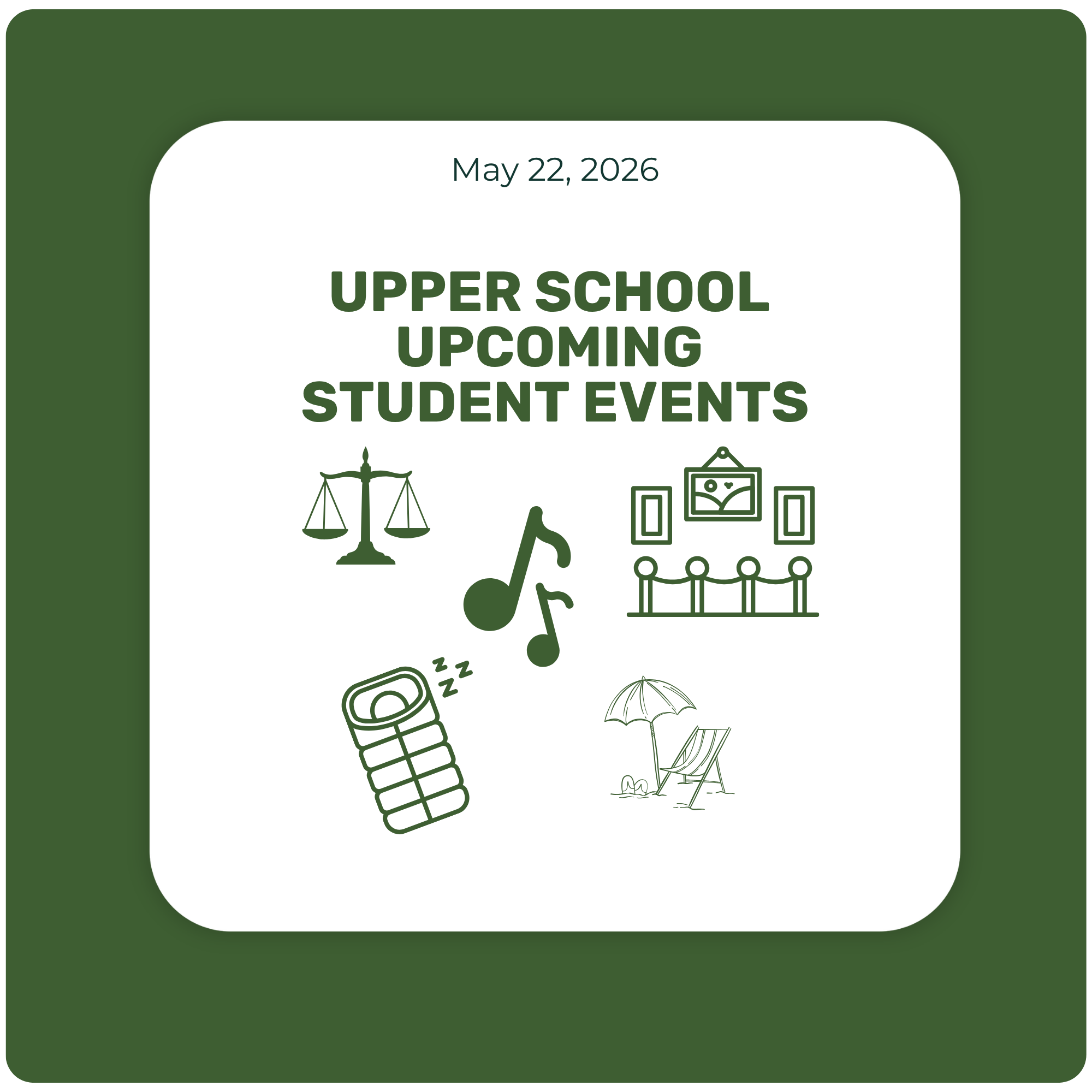 Upper School Spring Events & Updates Upper School Spring Events & Updates