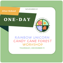 One Day Rainbow Unicorn Candy Cane Forest Workshop in After School