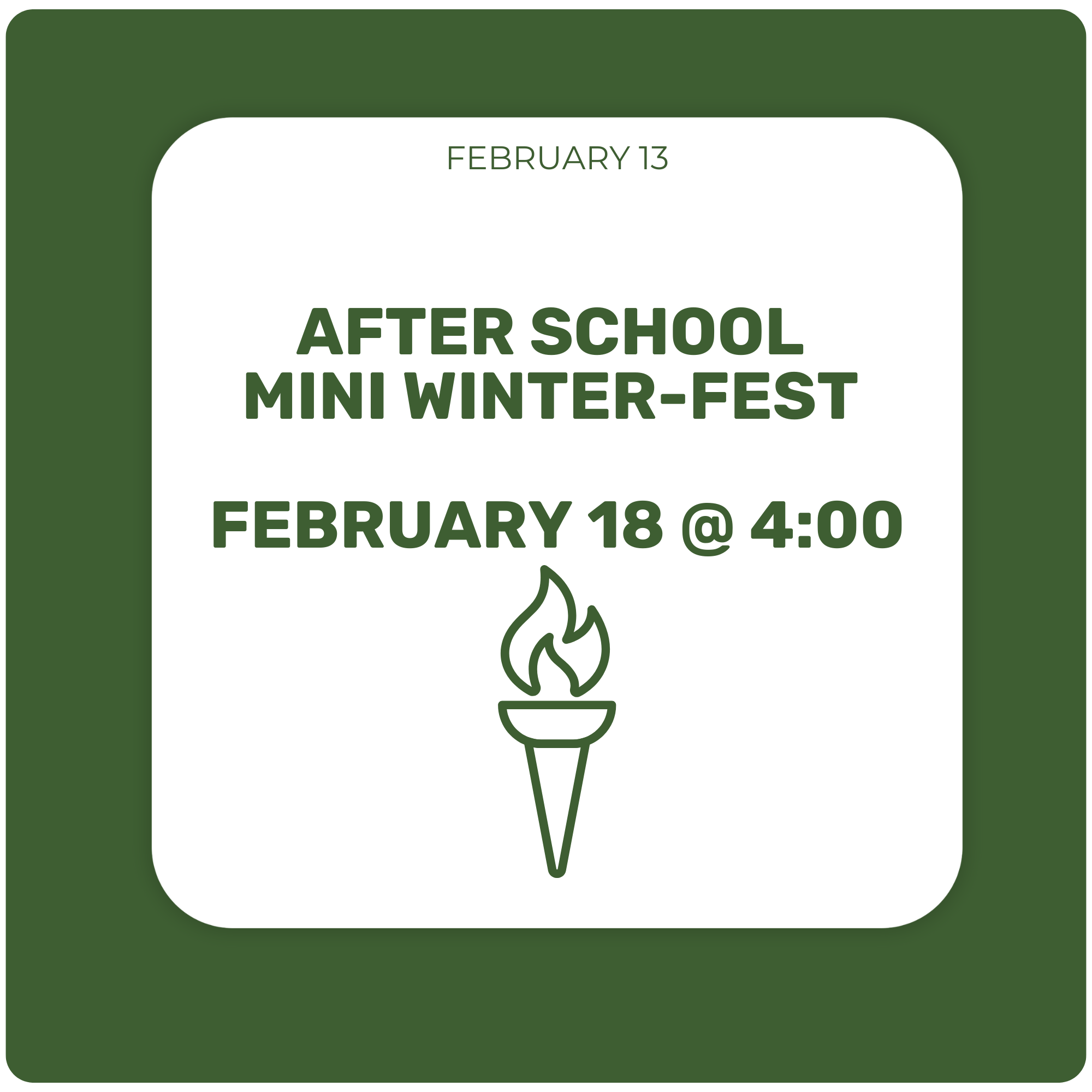 After School Mini Winter-Fest - February 18