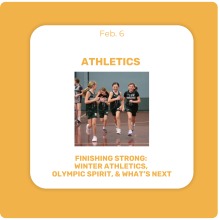 Finishing Strong: Winter Athletics, Olympic Spirit, & What’s Next