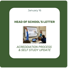 Head of School's Weekly Letter - January 16, 2026 - Accreditation Self-Study