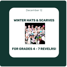 Winter Hats & Scarves for Revels (Grades 4, 5, 6, & 7) Winter Hats & Scarves for Revels (Grades 4, 5, 6, & 7)