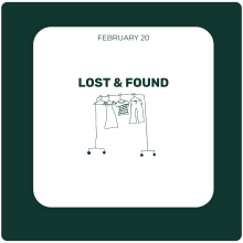 👖 Lost & Found 👕 