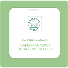 Support Grade 4 Partnering with Bambino Basket