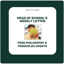 Food Philosophy & Principles Update