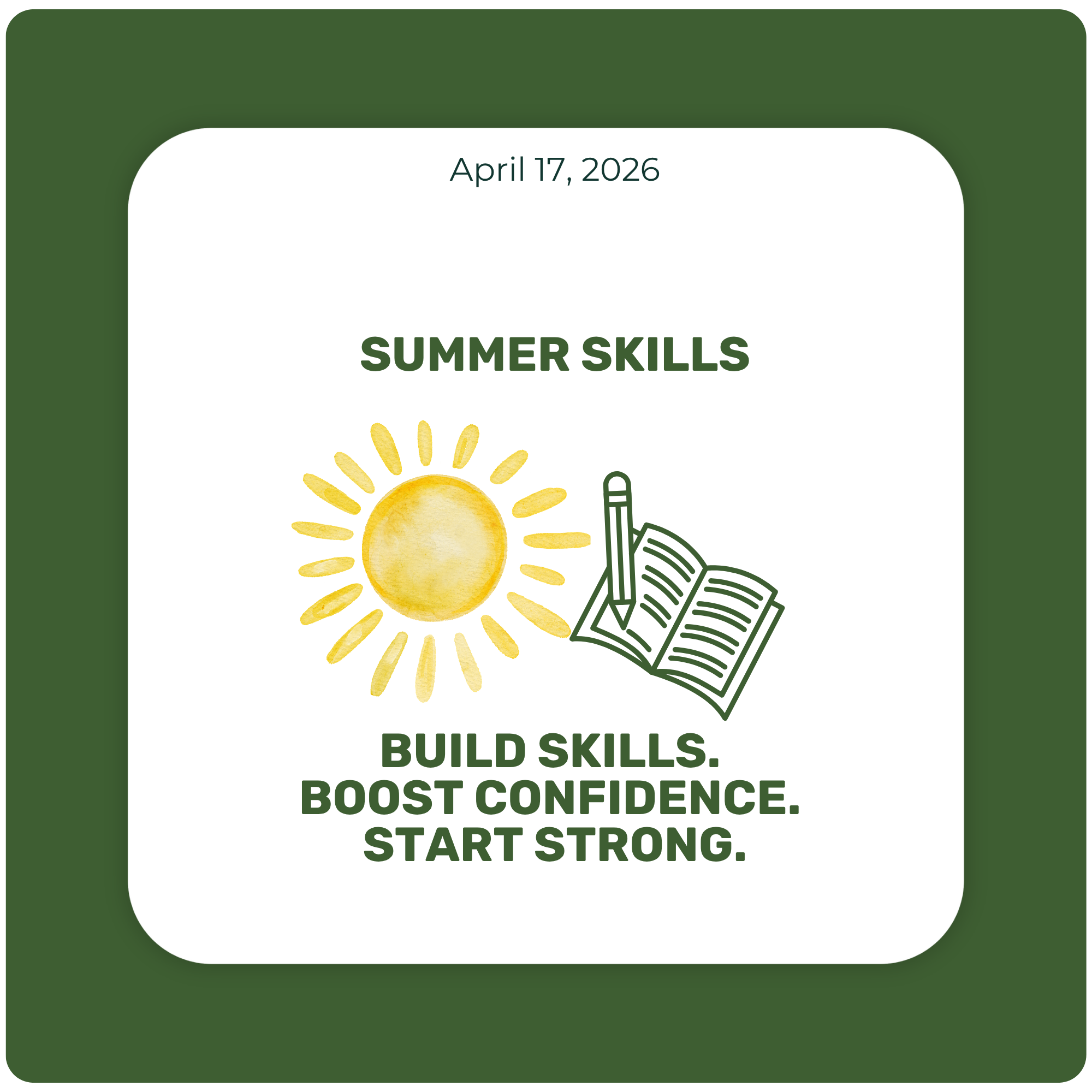 Brookwood’s Summer Skills Program